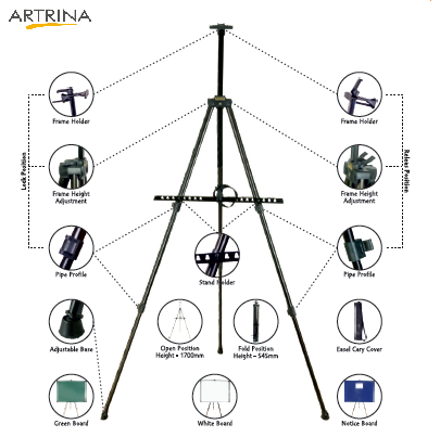 Iron Easel Stand